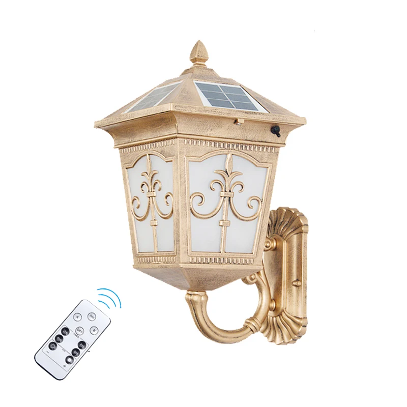 Solar Garden Light - 太陽光発電式防水壁掛けライト。テラス、庭、別荘に最適。屋外用、中庭用、家庭用壁掛けライト。