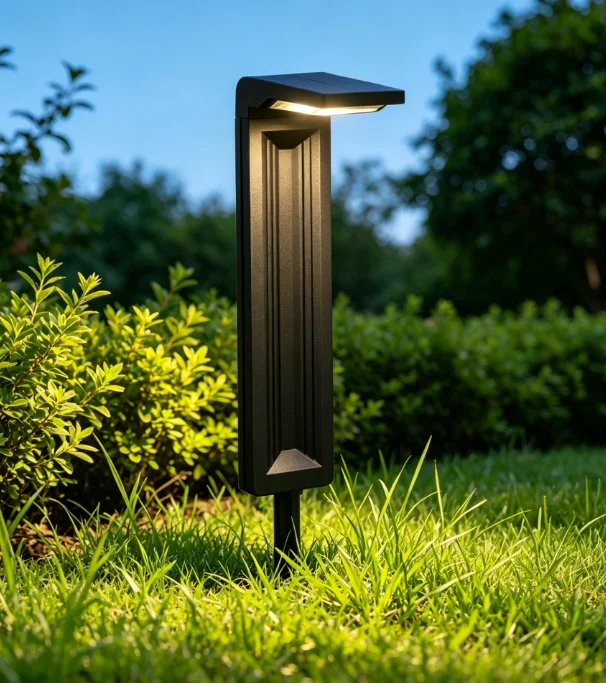 Solar Garden Light - ソーラー式屋外中庭ヴィラ景観芝生ライト、庭園用、通路用、床置き式ランプ、防水仕様