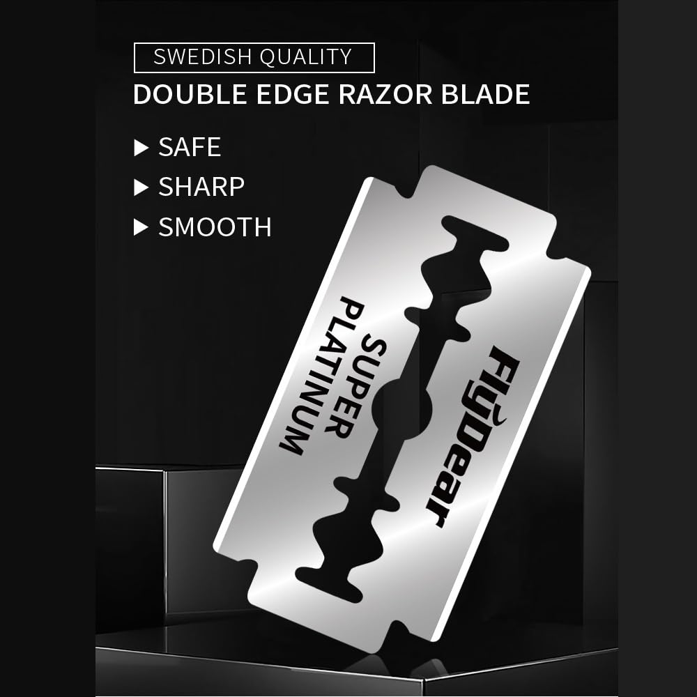 ベストセラー ステンレス鋼製かみそり刃 昔ながらの手動両刃か - Safety Razor Handle のレビューと価格