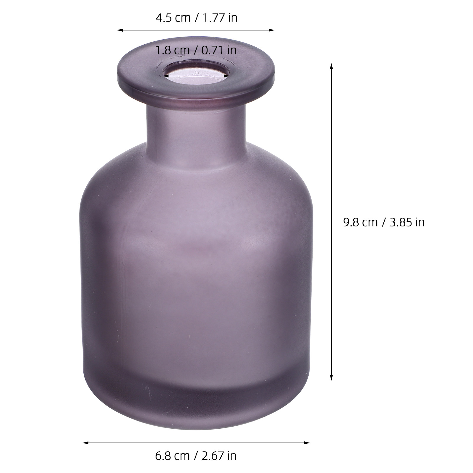 2個入り ガラス製ディフューザーボトル ダークグレー 詰め替 - Reusable Bottle のレビューと価格