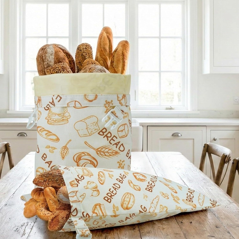 再利用可能な蜜蝋加工のパン袋。蜜蝋コーティングされた綿生地を - Reusable Bag のレビューと価格
