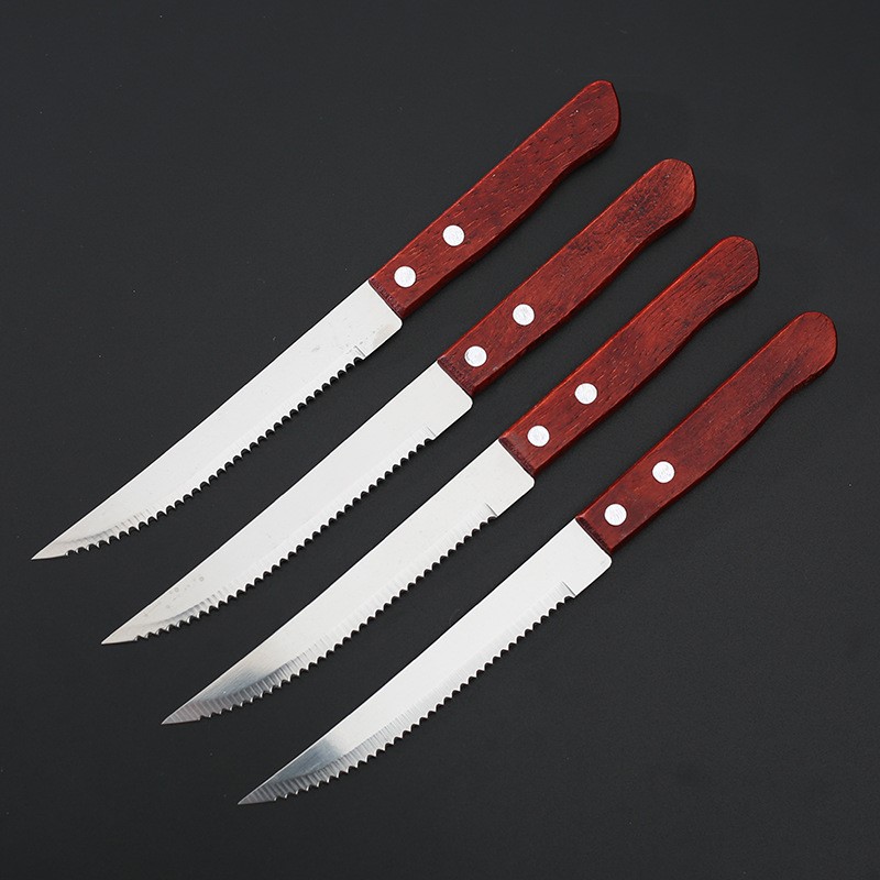 1-20 個ステンレス鋼ステーキナイフ木製ハンドルディナーシ - Bamboo Cutlery のレビューと価格