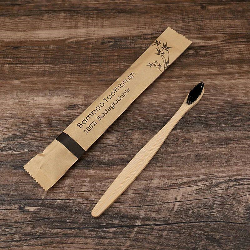 ランダムカラー 5/10本入り 竹製歯ブラシ 再利用可能 エ - Bamboo Toothbrush のレビューと価格