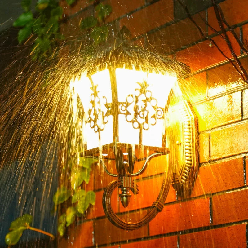 屋外用、ヨーロッパ風デザインの太陽光発電式照明。玄関、壁、庭 - Solar Garden Light のレビューと価格