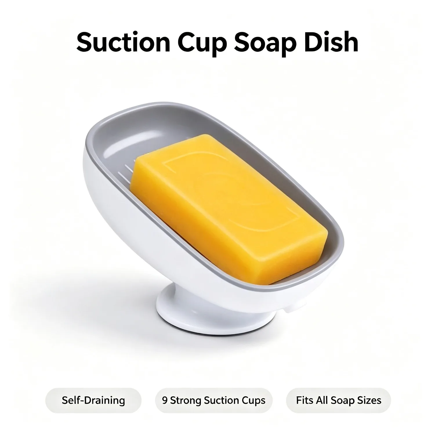 1個入り、葉っぱ型の石鹸置き、吸盤付きトレイ、シャワー用スポ - Eco Sponge のレビューと価格