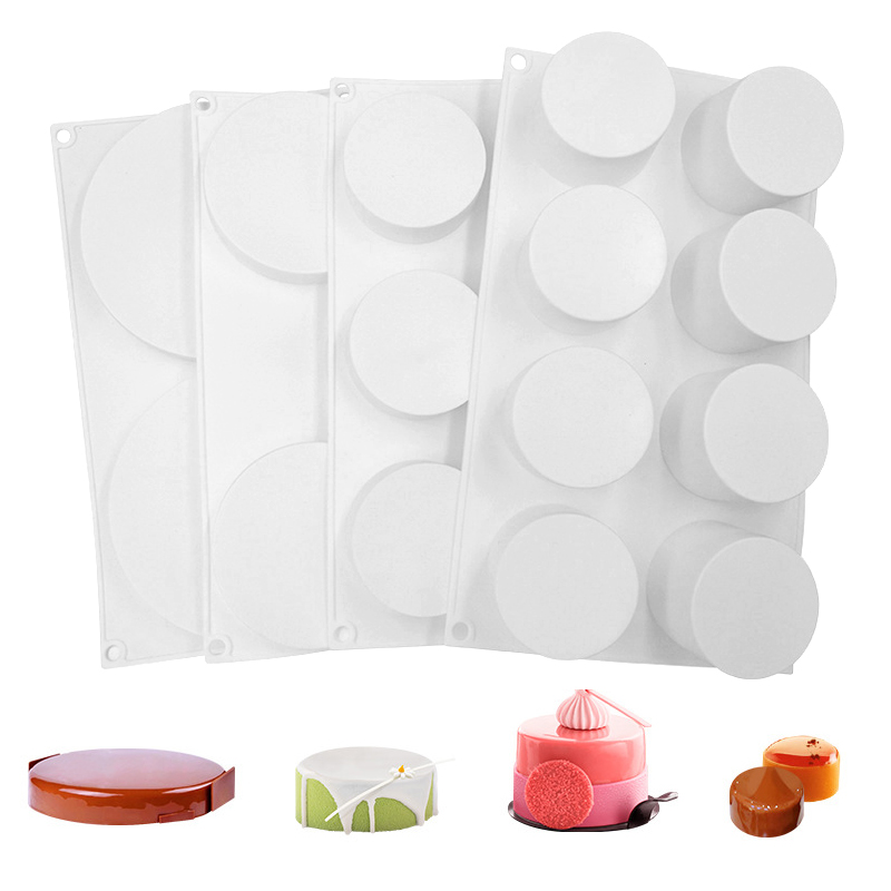 円筒形フレンチムースケーキ型シリコーンチョコレート型食品グレ - Eco Soap のレビューと価格