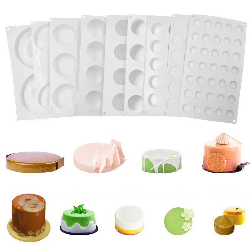 円筒形フレンチムースケーキ型シリコーンチョコレート型食品グレ - Eco Soap のレビューと価格
