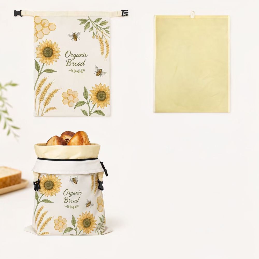 蜜蝋を使用した食品保存用ラップバッグ。環境に配慮したコットン - Beeswax Wrap のレビューと価格