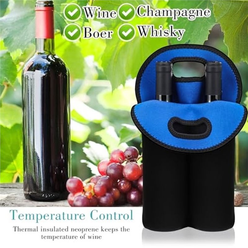 AAANワインキャリーバッグ。ボトルを保護し、持ち運びやすい - Reusable Bottle のレビューと価格