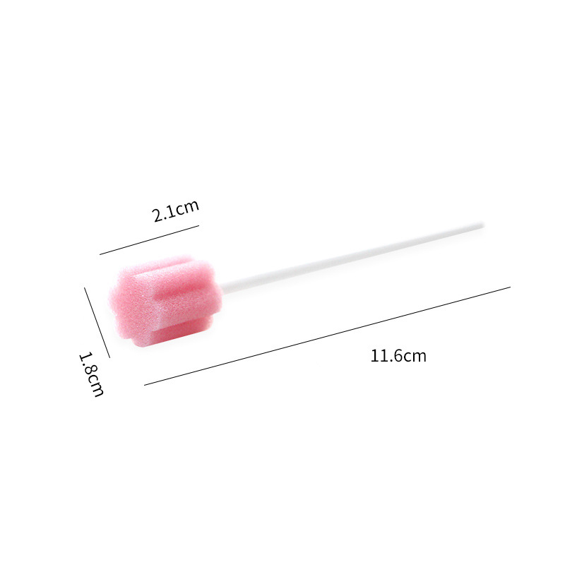 新しい【100個入り使い捨て口腔ケアスポンジ綿棒歯磨き綿棒（ - Eco Sponge のレビューと価格
