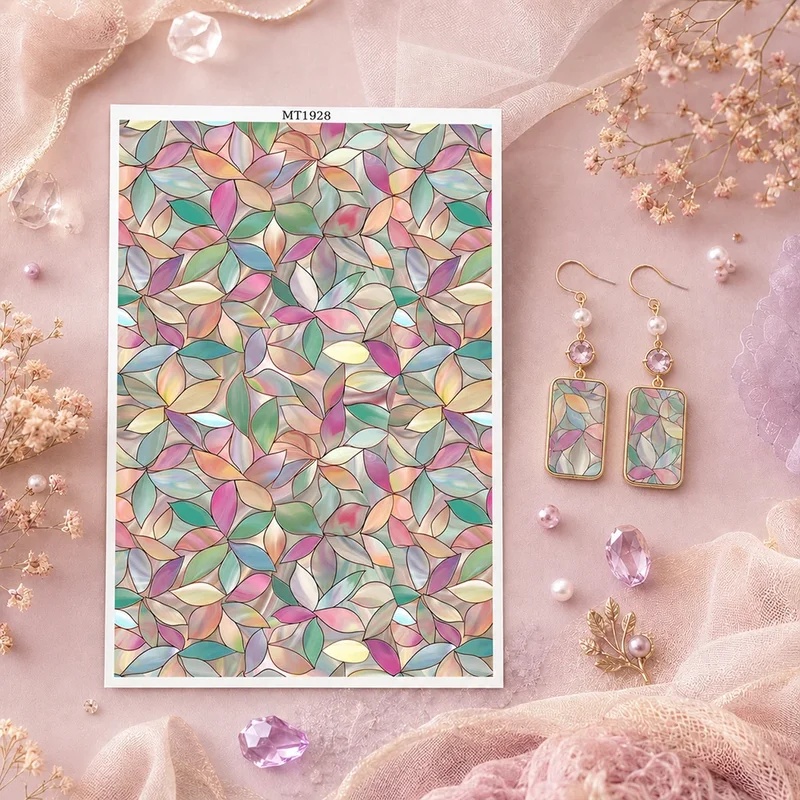 ステンドグラス風の花柄ポリマークレイ転写紙。DIYの手作りイ - Beeswax Wrap のレビューと価格