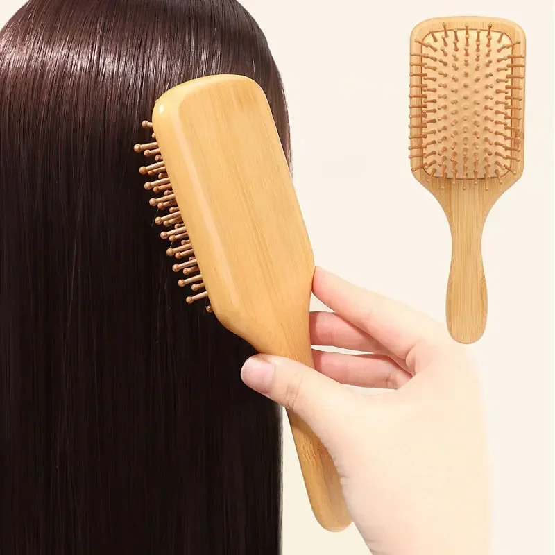 プレミアム木製竹製頭皮マッサージコームヘアブラシ、育毛促進木 - Bamboo Toothbrush のレビューと価格