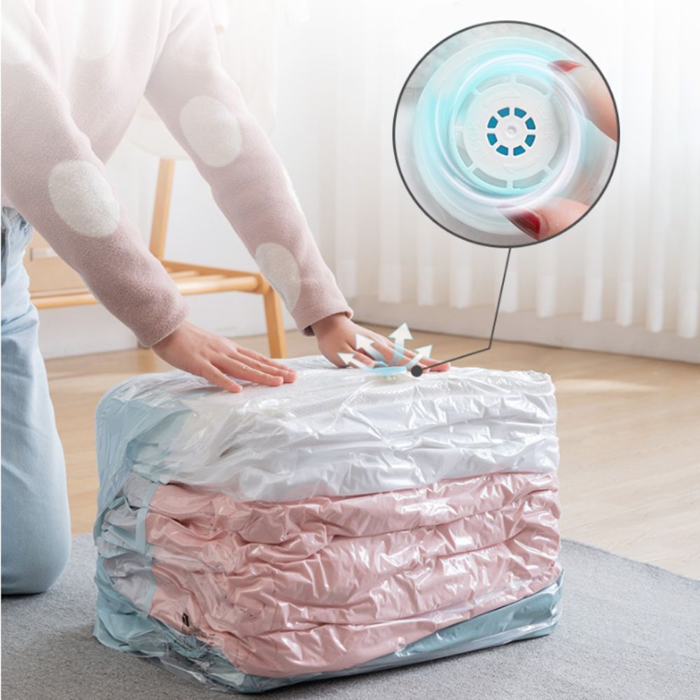 プレス＆シール真空保存袋 省スペース圧縮設計 ポンプ不要真空 - Reusable Bag のレビューと価格